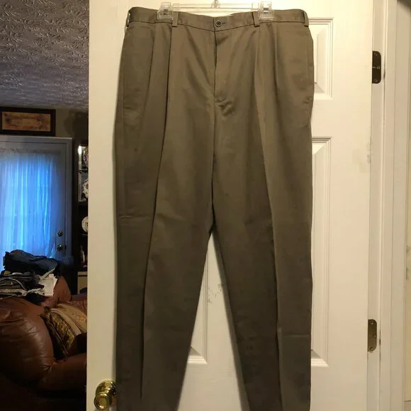 Brooks brothers men's green 100%cotton Chino casual pants size: 38/30